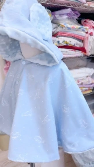 Ice Blue Dinosaur Cape