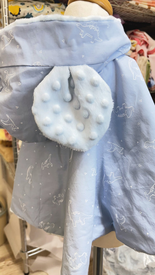 Ice Blue Dinosaur Cape